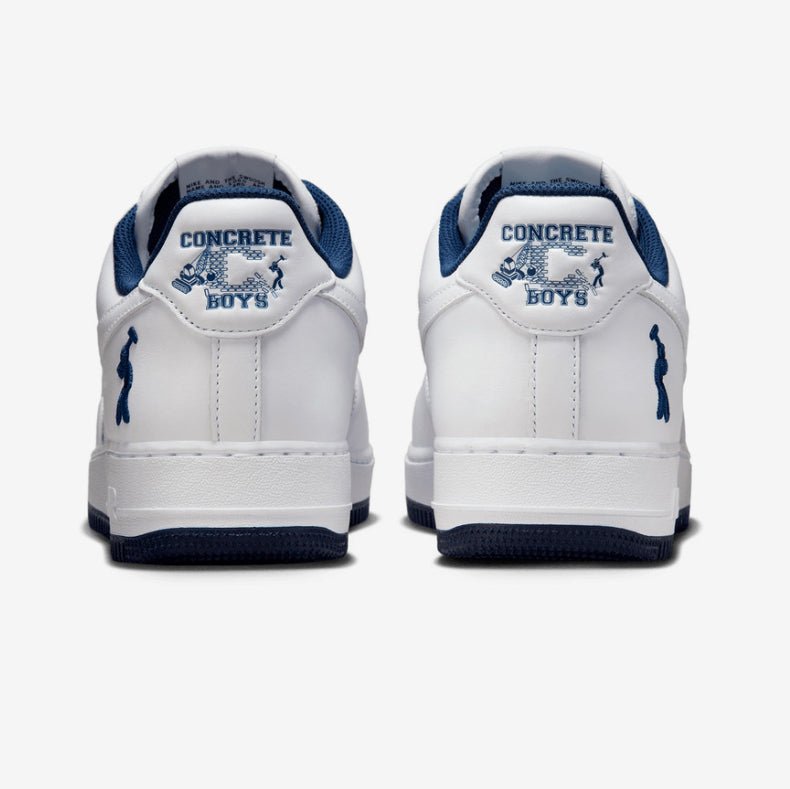 Lil Yachty × Nike Us Force 1 (Air Force 1) Low White and Midnight Navy リルヨッティ × ナイキ アスフォース1 (エアフォース1) ロー ホワイト アンド ミッドナイトネイビー - VICTORIA SNKRS