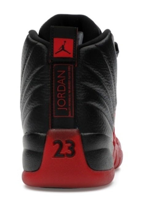 Nike Air Jordan 12 Retro Flu Game Black and Varsity Red ナイキ エアジョーダン12 レトロ フルゲーム ブラック アンド バーシティレッド - VICTORIA SNKRS