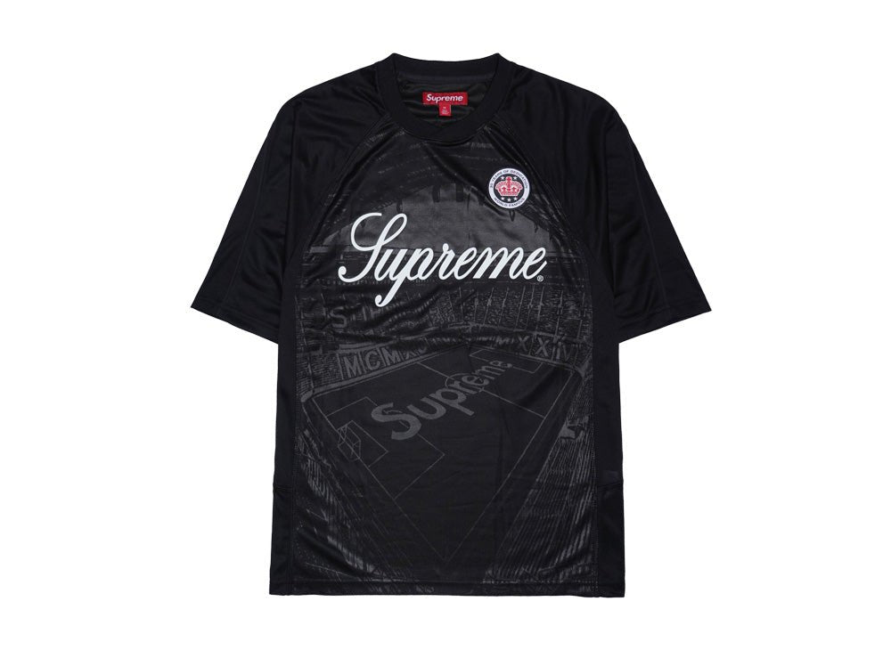 Supreme Jacquard Soccer Jersey Black シュプリーム ジャカード サッカー ジャージ ブラック - VICTORIA  SNKRS