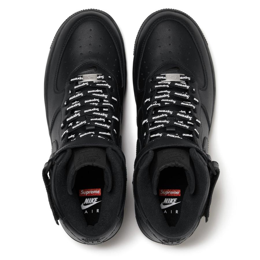 Supreme × Nike Air Force 1 Mid Black シュプリーム × ナイキ エアフォース1 ミッド ブラック - VICTORIA SNKRS