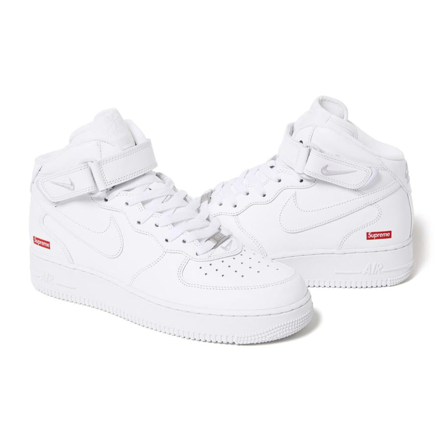 Supreme × Nike Air Force 1 Mid White シュプリーム × ナイキ エアフォース1 ミッド ホワイト - VICTORIA SNKRS