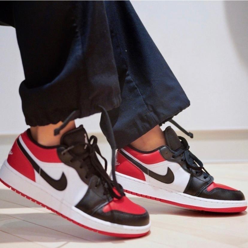 エア ジョーダン 1 ロー ブレッドトゥ Nike Air Jordan 1 Low Bred Toe - VICTORIA SNKRS