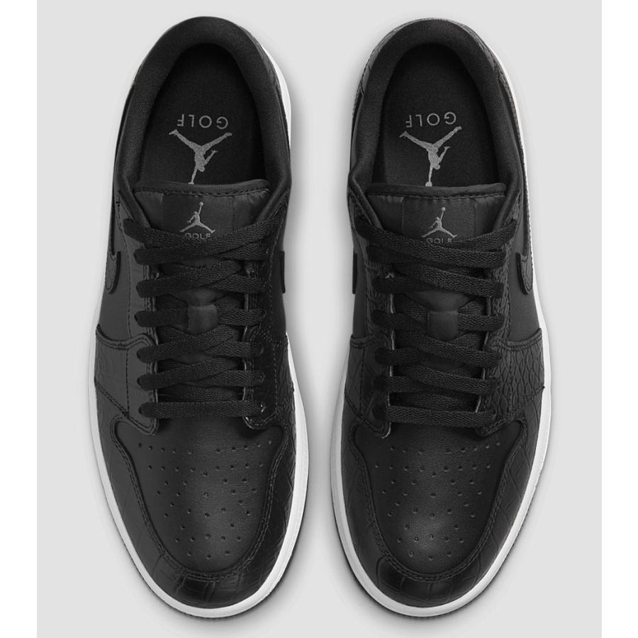 ナイキ エアジョーダン1 ロー ゴルフ ブラック クロコダイルスキン Nike Air Jordan 1 Low Golf Black Crocodile Skin - VICTORIA SNKRS