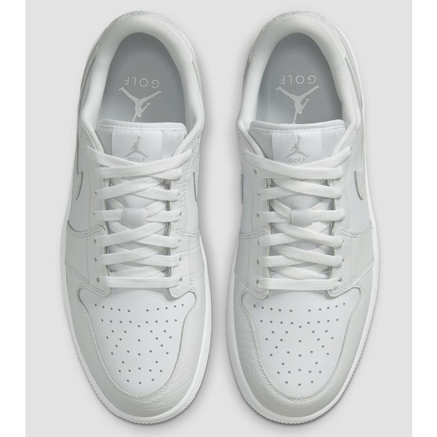ナイキ エアジョーダン1 ロー ゴルフ ホワイト クロコダイルスキン Nike Air Jordan 1 Low Golf White Crocodile Skin - VICTORIA SNKRS