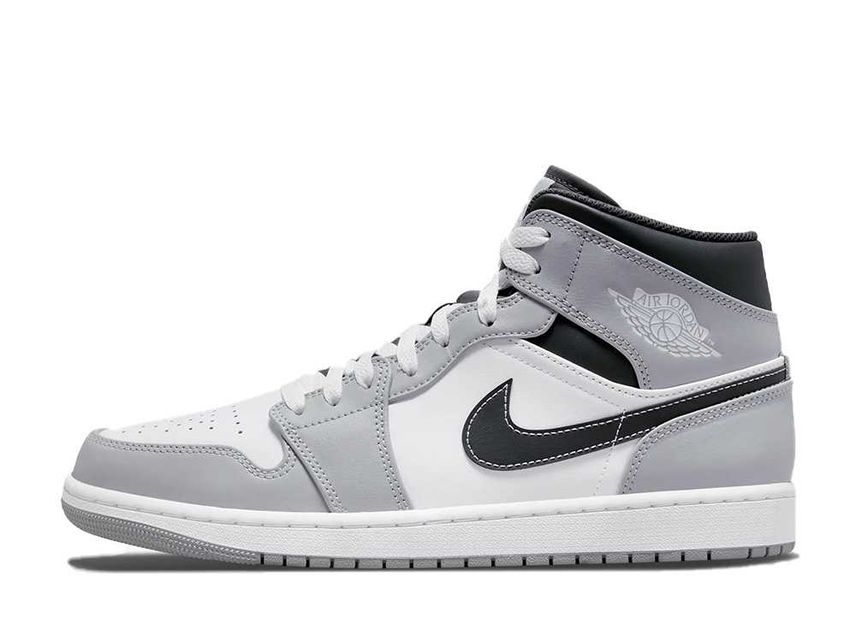 1 Nike Air Jordan 1 Mid Grey White Anthracite