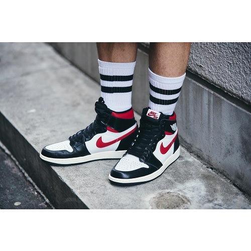 エアジョーダン1 レトロ NIKE AIR JORDAN 1 RETRO HIGH BLACK WHITE GYM RED - 鑑定済レアスニーカー通販 Victoria SNKRS