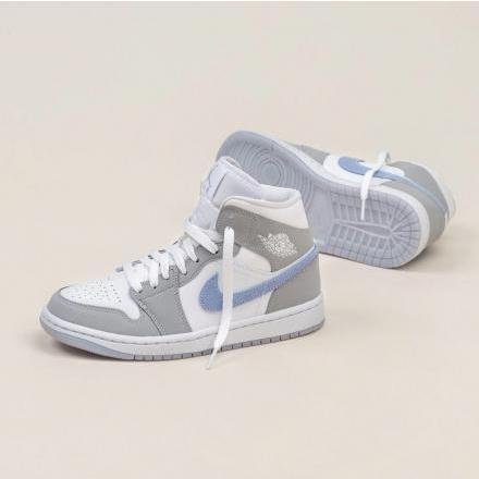 ウィメンズ エア ジョーダン 1 ミッド ウルフグレー NIKE WMNS AIR JORDAN 1 MID WOLF GREY - VICTORIA SNKRS