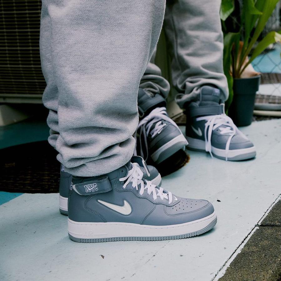 エアフォース1 ミッド NYC クールグレー Nike Air Force 1 Mid NYC Cool Grey - VICTORIA SNKRS