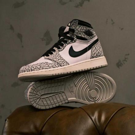 ナイキ エアジョーダン1 ハイ OG ホワイト セメント Nike Air Jordan 1 High OG White Cement - VICTORIA SNKRS