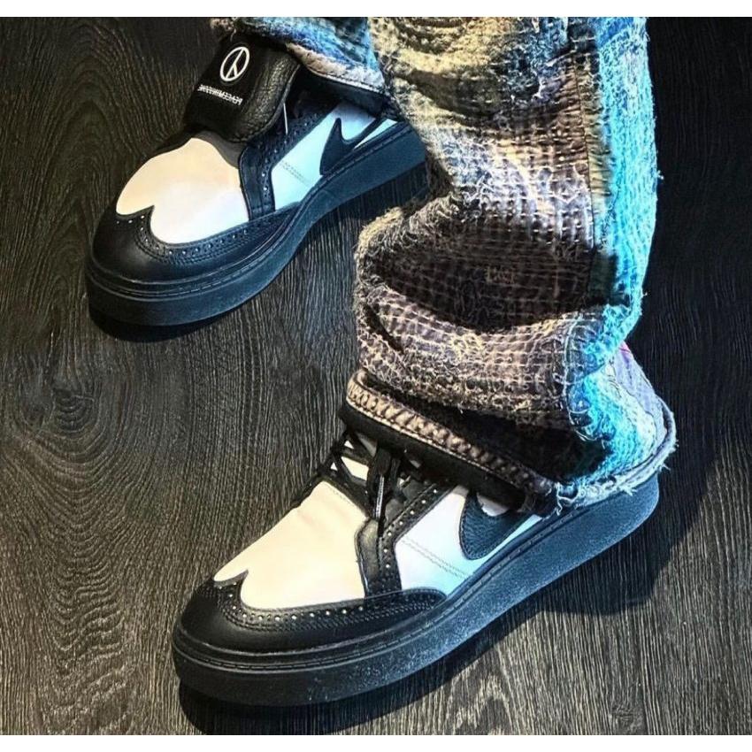 ピースマイナスワン × ナイキ クウォンド1 ブラックアンドホワイト PEACEMINUSONE × Nike Kwondo 1 Black and White - VICTORIA SNKRS