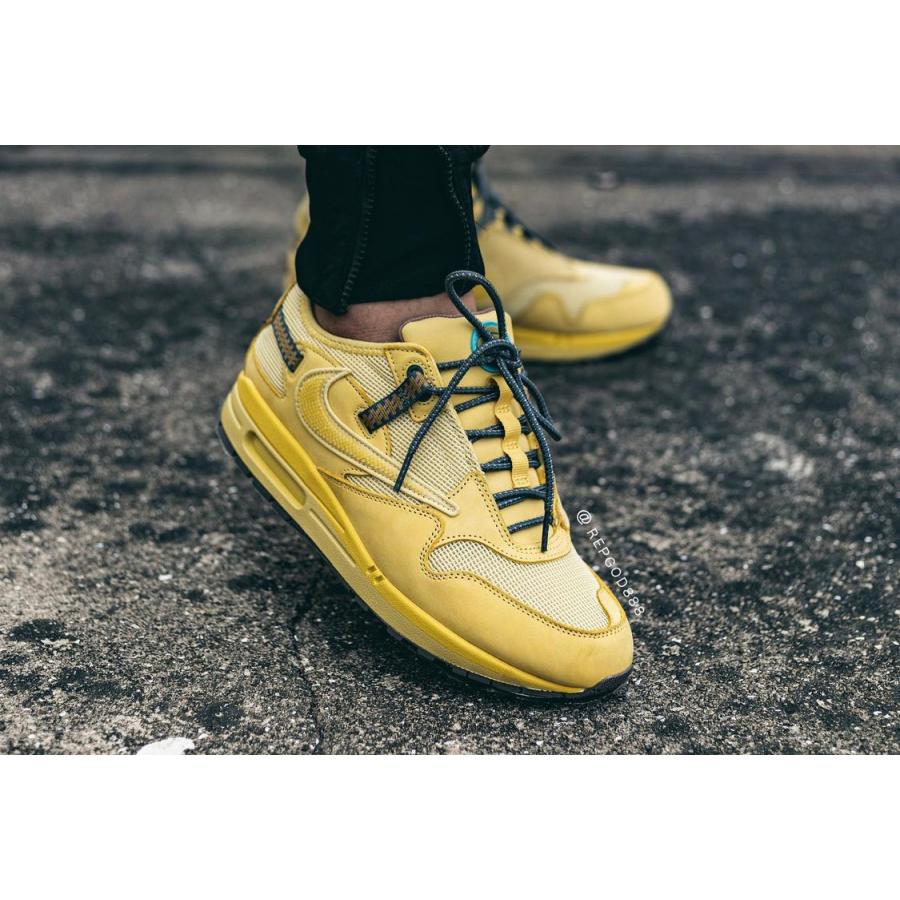 トラヴィス スコット×ナイキ エアマックス1 カクタス ゴールド Travis Scott×Nike Air Max 1 CACT US Gold - VICTORIA SNKRS