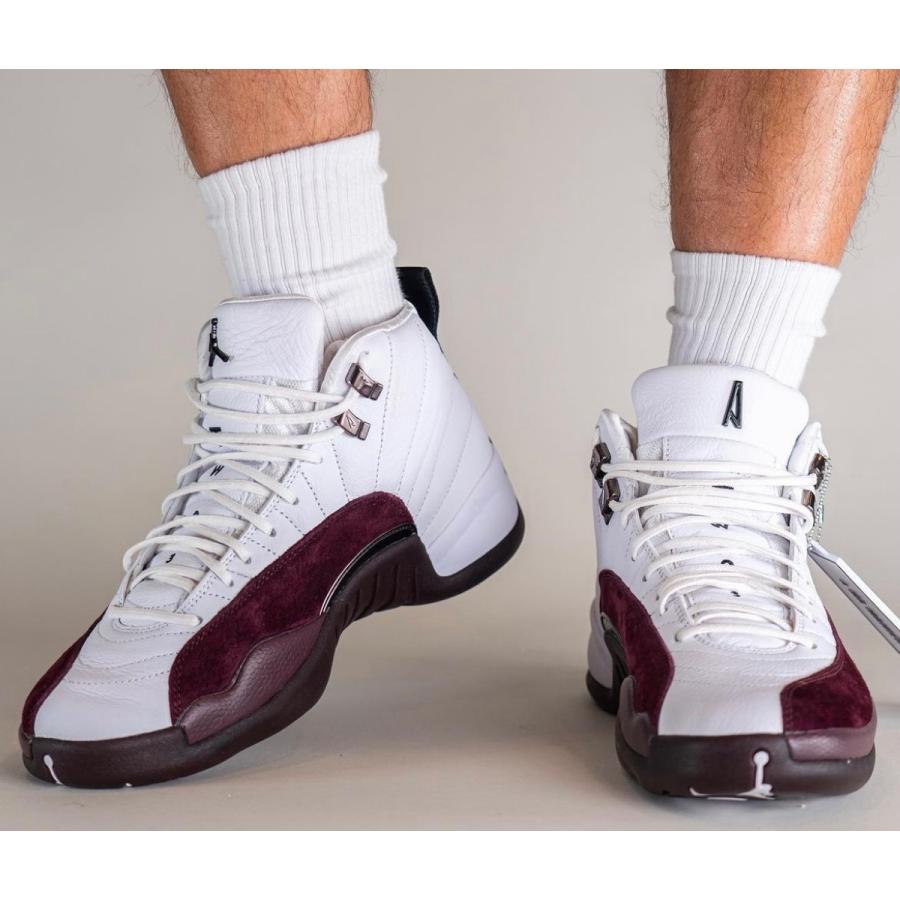 ア・マ・マニエール×ナイキ ウィメンズ エアジョーダン12 ホワイト A Ma Maniere×Nike WMNS Air Jordan 12 White and Burgundy Crush - VICTORIA SNKRS