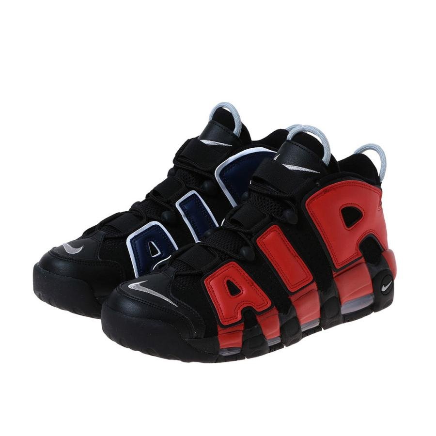 エアモア アップテンポ 96 ブラック アンド ユニバーシティレッド Nike Air More Uptempo 96 Black and University Red - VICTORIA SNKRS