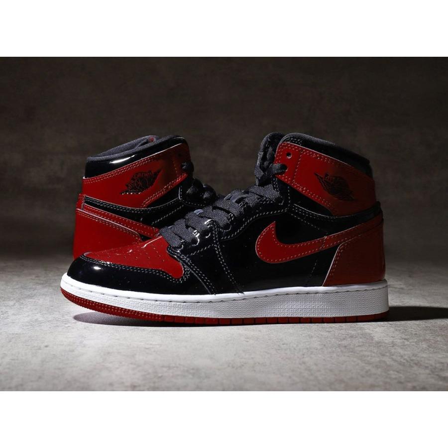 GS エアジョーダン1 ハイ OG パテント ブレッド Nike GS Air Jordan 1 High OG Patent Bred - VICTORIA SNKRS