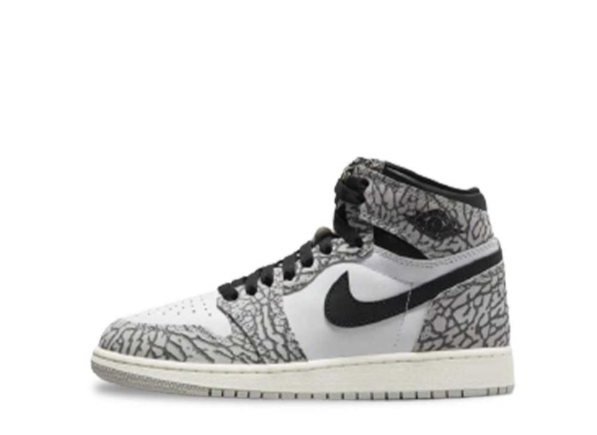 ナイキ GS エアジョーダン1 ハイ OG ホワイト セメント Nike GS Air Jordan 1 High OG White Cement - VICTORIA SNKRS
