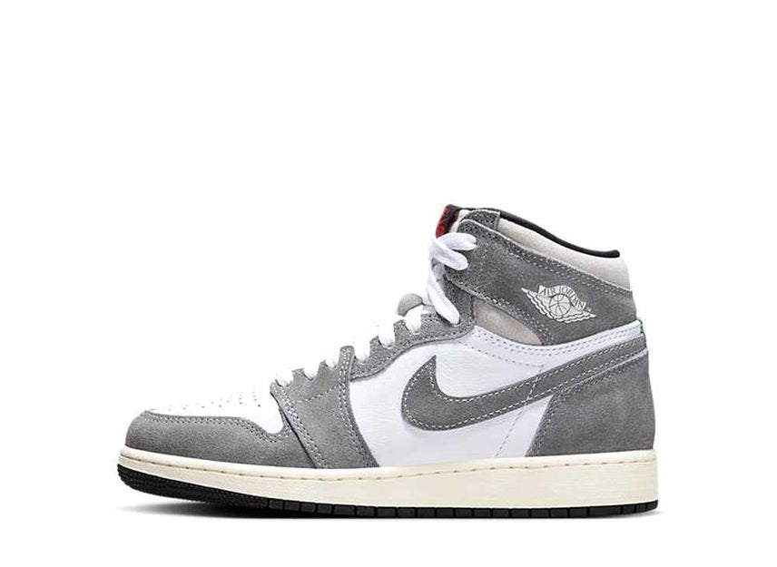ナイキ GS エアジョーダン1 レトロ ハイ OG ブラック アンド スモークグレー Nike GS Air Jordan 1 Retro High OG Black and Smoke Grey - VICTORIA SNKRS