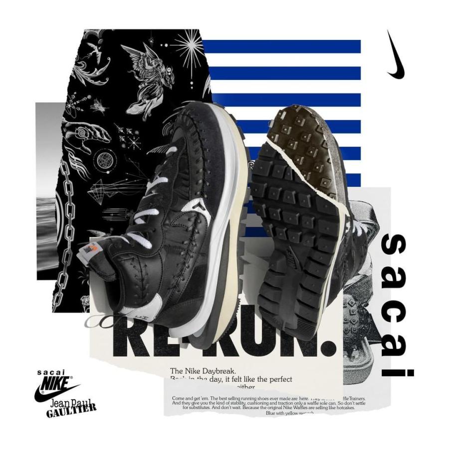 ジャンポール・ゴルチエ×サカイ×ナイキ ヴェイパー ワッフル ブラック JEAN・PAUL GAULTIER×SACAI×NIKE VAPOR WAFFLE BLACK - VICTORIA SNKRS
