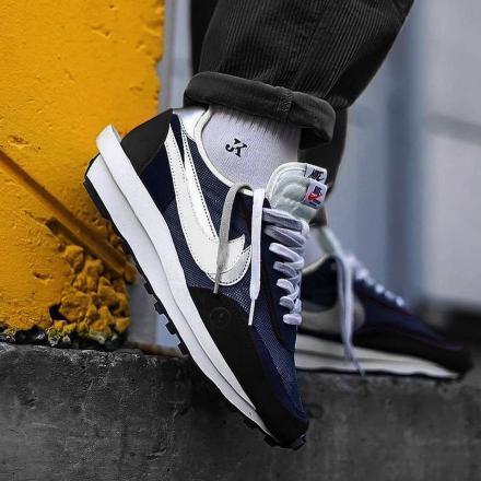 フラグメント×サカイ×ナイキ LD ワッフル ブラックエンデッド ブルー FRAGMENT×SACAI×NIKE LD WAFFLE BLACKENDED BLUE - VICTORIA SNKRS