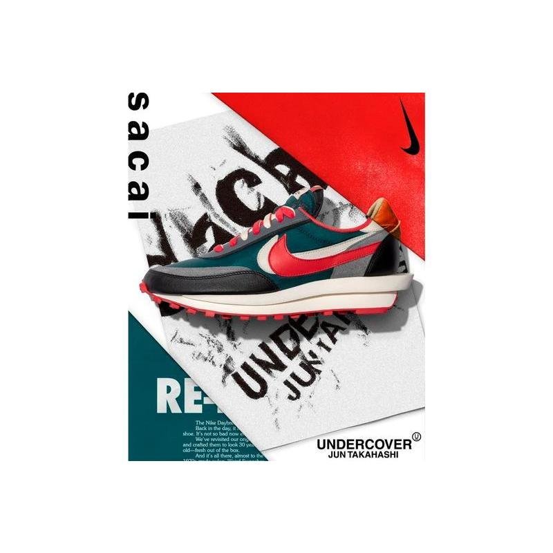 アンダーカバー×サカイ ナイキ LDワッフル ブラック セイル ダークグレー UNDERCOVER×sacai×Nike LD Waffle Black Sail Dark Grey Bright Citron - VICTORIA SNKRS