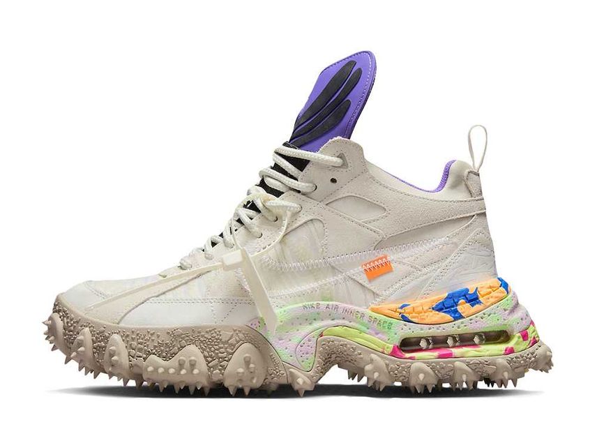 オフホワイト×ナイキ エアテラフォーマ サミットホワイト アンド サイキックパープル Off-White×Nike Air Terra Forma Summit White and PSYCHIC PURPLE - VICTORIA SNKRS