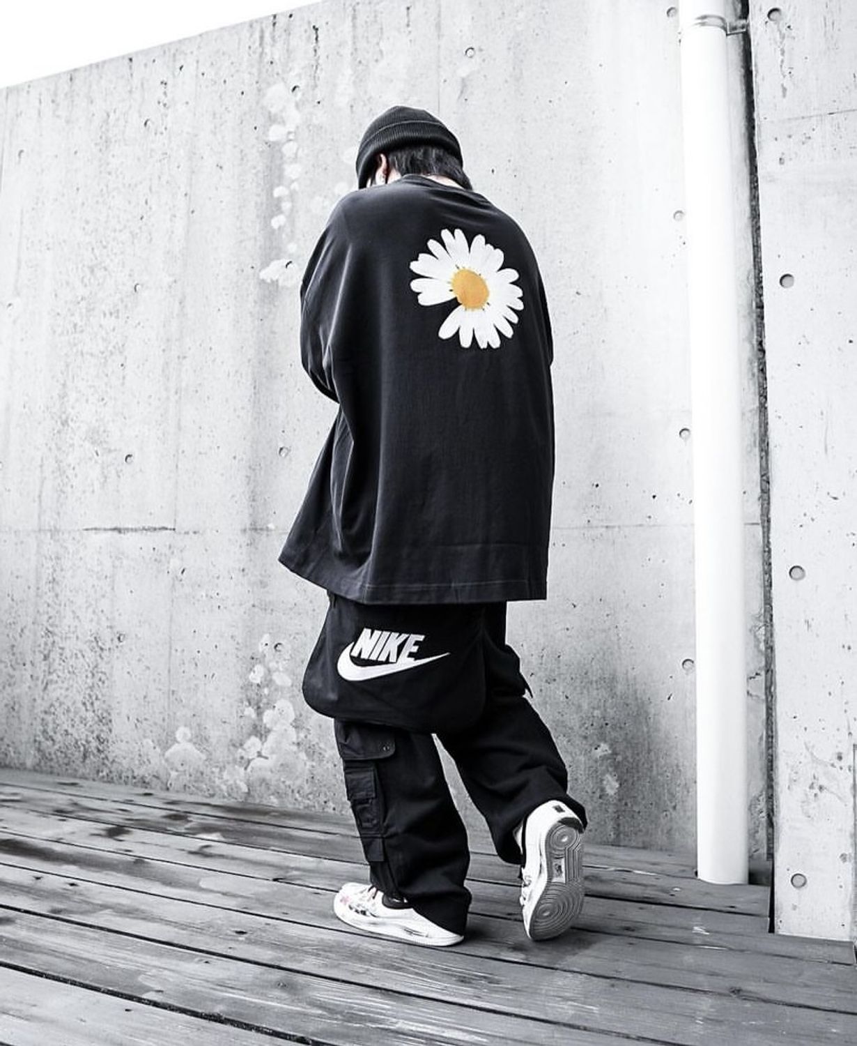 PEACEMINUSONE PMO x NIKE LS Tee Black ピースマイナスワン ピーエムオー x ナイキ LS Tシャツ ブラック - VICTORIA SNKRS