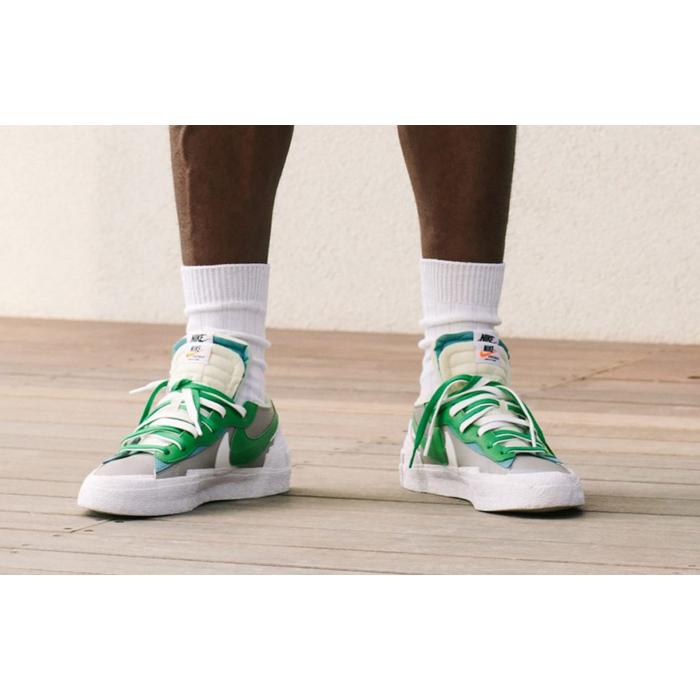 サカイ×ナイキ ブレーザー ロー クラシックグリーン SACAI×NIKE BLAZER LOW CLASSIC GREEN - VICTORIA SNKRS
