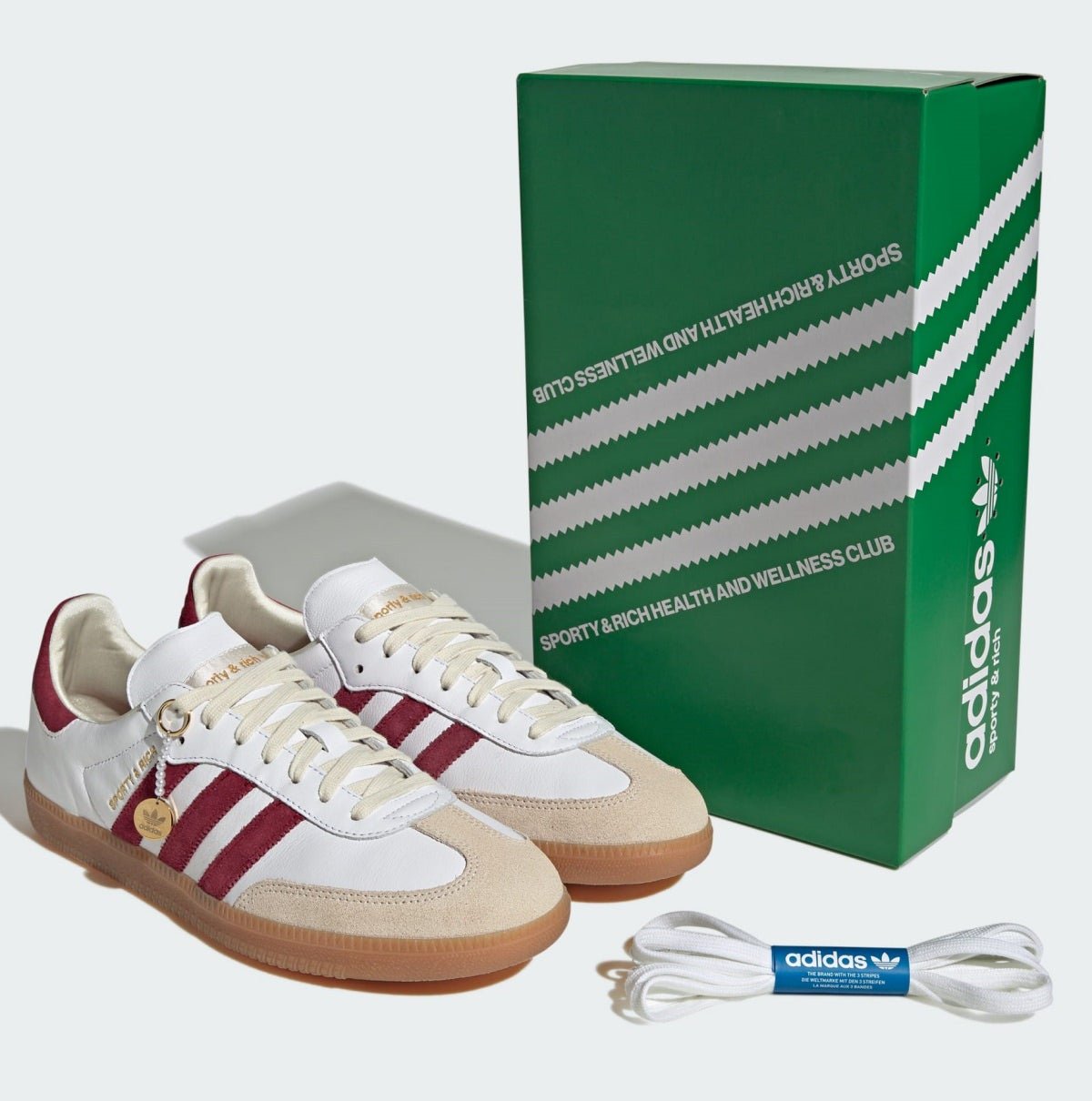 Sporty & Rich × adidas Originals Samba OG White スポーティ アンド リッチ × アディダス オリジナルス サンバ OG ホワイト - VICTORIA SNKRS