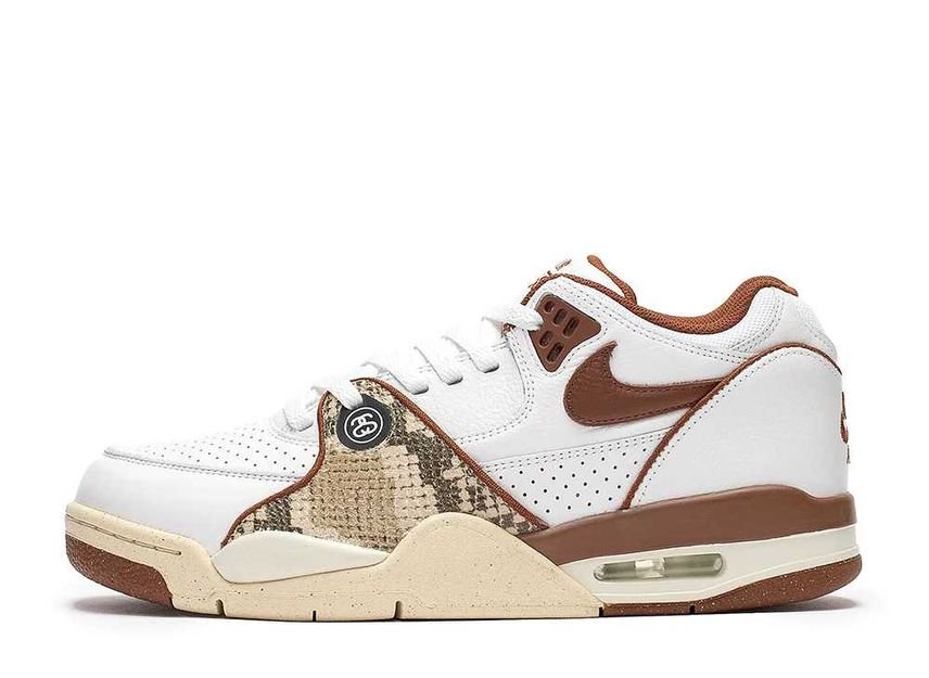 Stussy × Nike Air Flight 89 Low SP White and Pecan ステューシー × ナイキ エアフライト89 ロー SP ホワイト アンド ピーカン - VICTORIA SNKRS