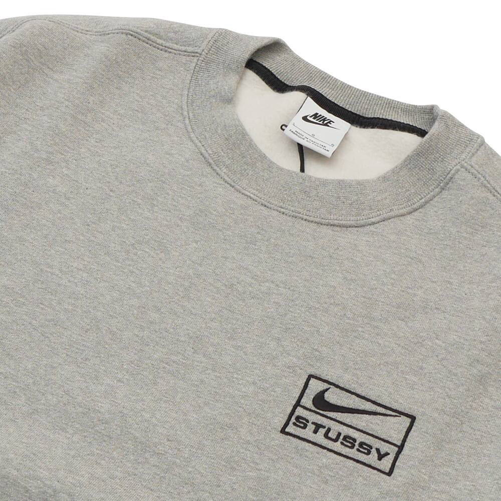 Stussy x Nike Wash Crew Grey ステューシー x ナイキ ウォッシュ クルー グレー - VICTORIA SNKRS