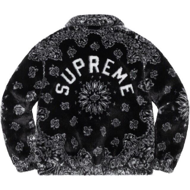 シュプリーム Supreme Bandana Faux Fur Bomber Jacket Black - VICTORIA SNKRS