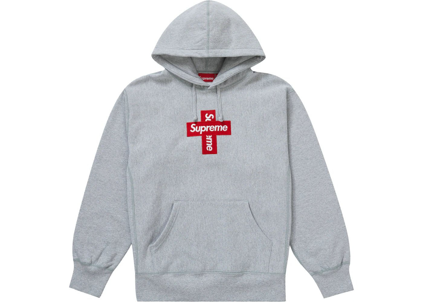 HeatherGreyサイズMサイズ Supreme Cross Box Logo Hooded Grey - パーカー