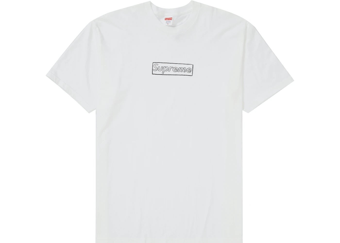 L supreme KAWS Chalk Logo Tee カウズ チョーク