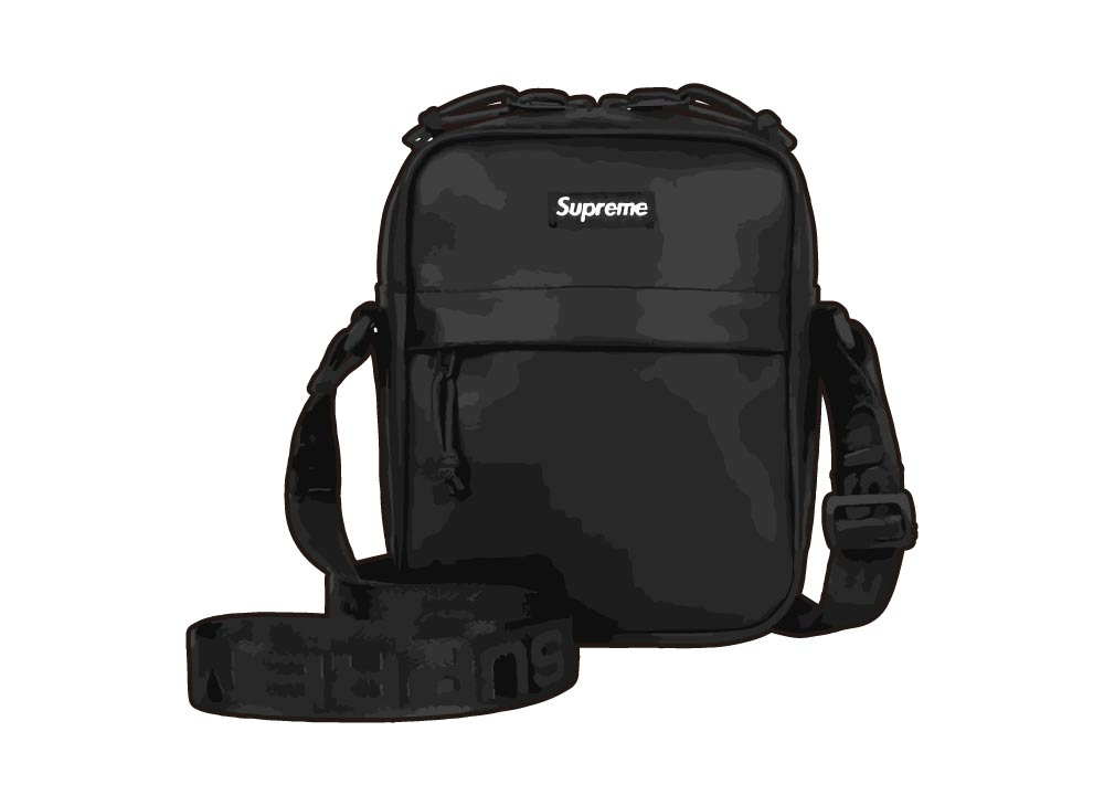 Supreme Leather Bag Blackほぼ新品です