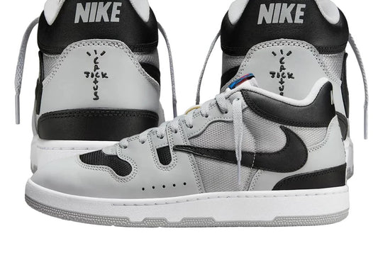 Travis Scott Cactus Jack × Nike Attack (Mac Attack) Light Smoke Grey トラヴィス・スコット カクタスジャック × ナイキ アタック (マックアタック) ライトスモークグレー - VICTORIA SNKRS