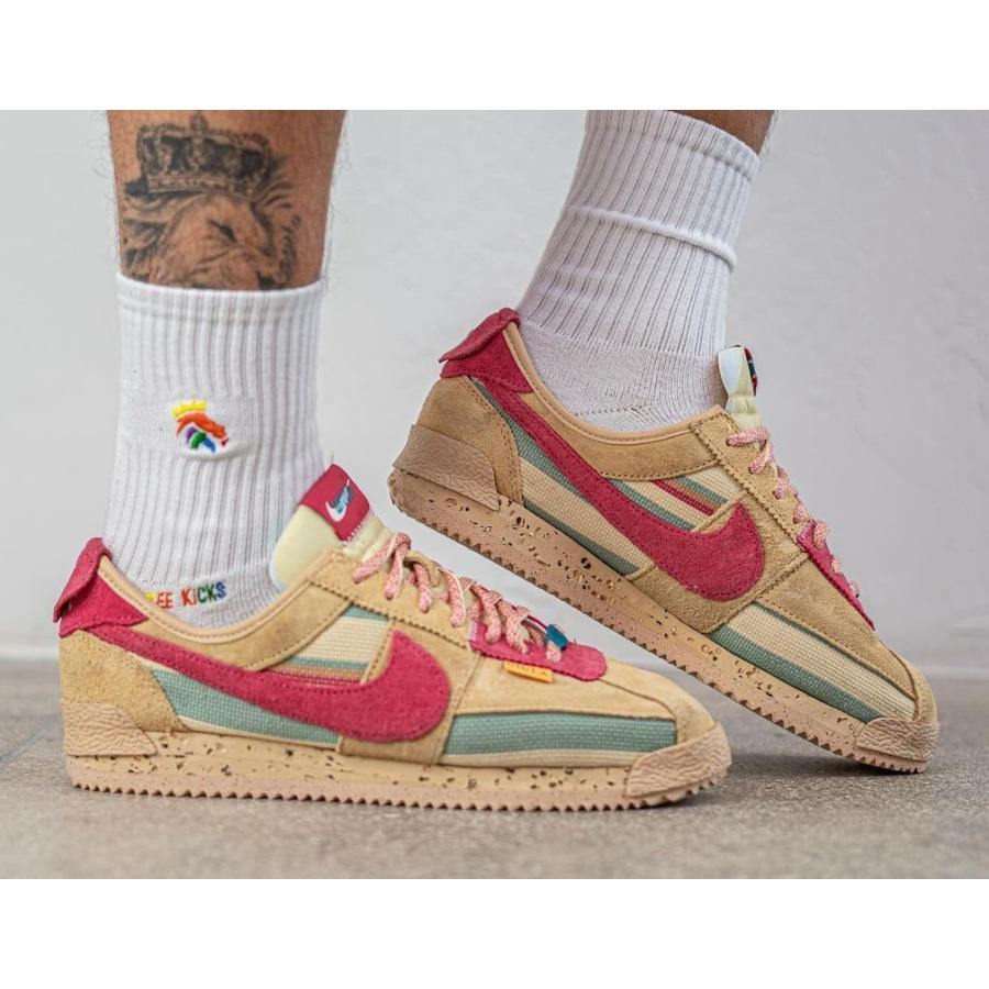 ユニオン×ナイキ コルテッツ レッド ベージュ Union×Nike Cortez Red Beige - VICTORIA SNKRS