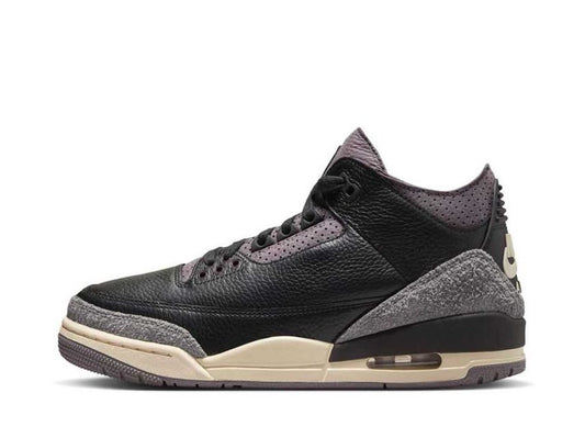 A Ma Maniere × Nike Womens Air Jordan 3 Retro OG SP Black and Flat Pewte アママニエール × ナイキ ウィメンズ エアジョーダン3 レトロ OG SP ブラック アンド フラットピューター - VICTORIA SNKRS