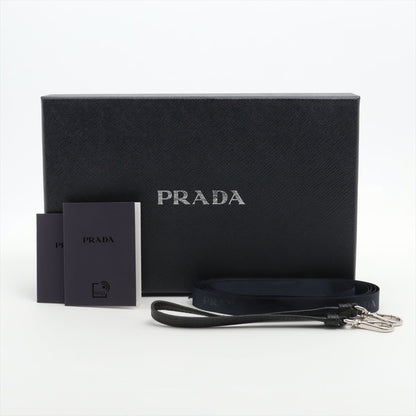 PRADA プラダ サフィアーノ レザー ショルダーウォレット ブラック 2ML051【中古品】ABランク - VICTORIA SNKRS