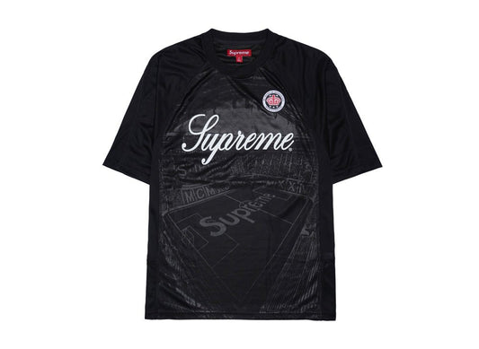 Supreme Jacquard Soccer Jersey Black シュプリーム ジャカード サッカー ジャージ ブラック - VICTORIA SNKRS