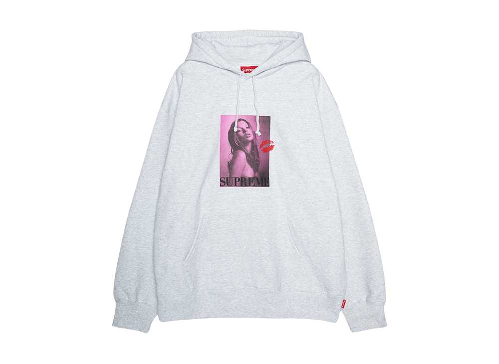 Supreme Kate Moss Hooded Sweatshirt Ash Grey シュプリーム ケイトモス フーディー スウェットシャツ アッシュ グレー - VICTORIA SNKRS