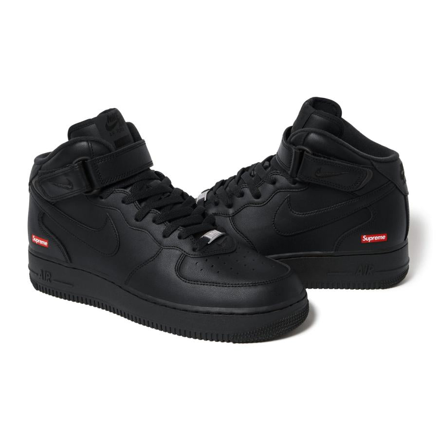 Supreme × Nike Air Force 1 Mid Black シュプリーム × ナイキ エアフォース1 ミッド ブラック -