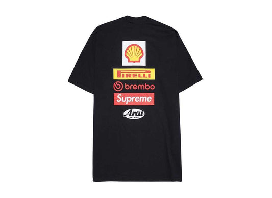 Supreme x Ducati Logos Tee Black シュプリーム ドゥカティ ロゴ Tシャツ ブラック - VICTORIA SNKRS