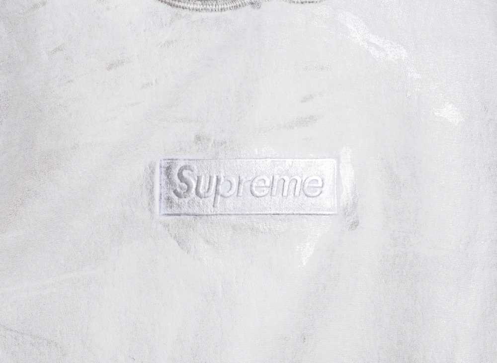 Supreme x MM6 Maison Margiela Foil Box Logo Hooded Sweatshirt White シュプリーム  x MM6 メゾン マルジェラ (メゾンマルジェラ) フォイル ボックス ロゴ フーデッド スウェットシャツ ホワイト