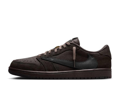 Travis Scott × Nike Air Jordan 1 Low OG SP Velvet Brown and Dark Mocha トラヴィススコット × ナイキ エアジョーダン1 ロー OG SP ベルベットブラウン アンド ダークモカ - VICTORIA SNKRS