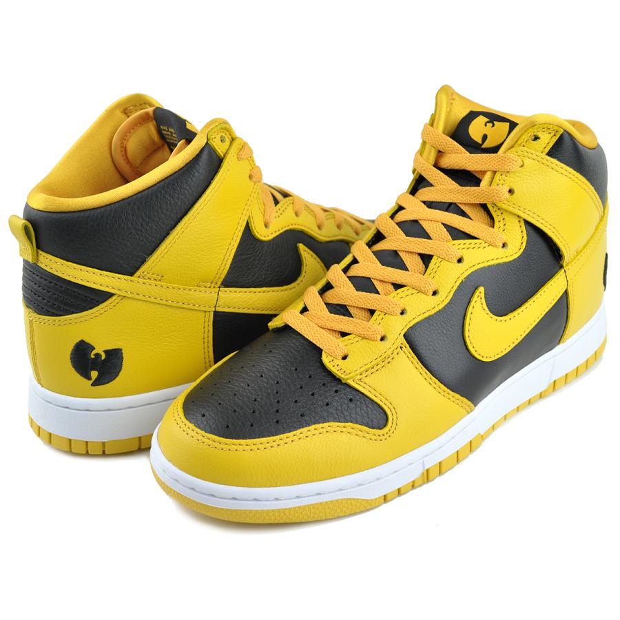 Wu - Tang Clan × Nike Dunk High Retro PRM Black and Pollen ウータンクラン × ナイキ ダンク ハイ レトロ PRM ブラック アンド パラン - VICTORIA SNKRS