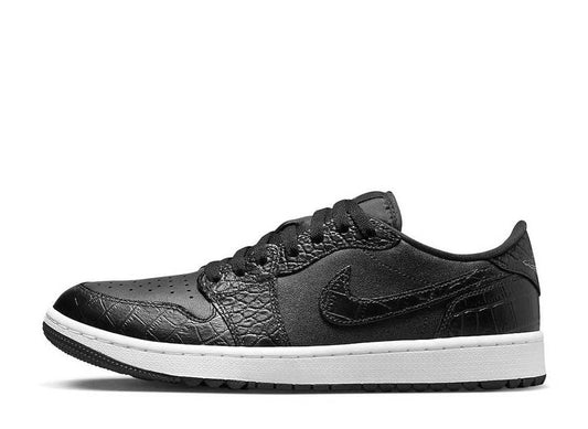 ナイキ エアジョーダン1 ロー ゴルフ ブラック クロコダイルスキン Nike Air Jordan 1 Low Golf Black Crocodile Skin - VICTORIA SNKRS