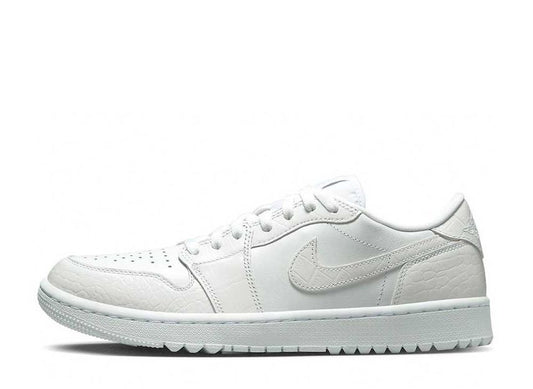 ナイキ エアジョーダン1 ロー ゴルフ ホワイト クロコダイルスキン Nike Air Jordan 1 Low Golf White Crocodile Skin - VICTORIA SNKRS