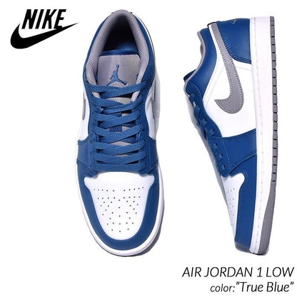 ナイキ エアジョーダン1 ロー トゥルー ブルー Nike Air Jordan 1 Low True Blue - VICTORIA SNKRS