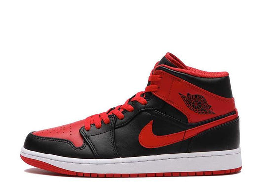 ナイキ エアジョーダン1 ミッド ブレッドトゥ Nike Air Jordan 1 Mid Bred Toe - VICTORIA SNKRS