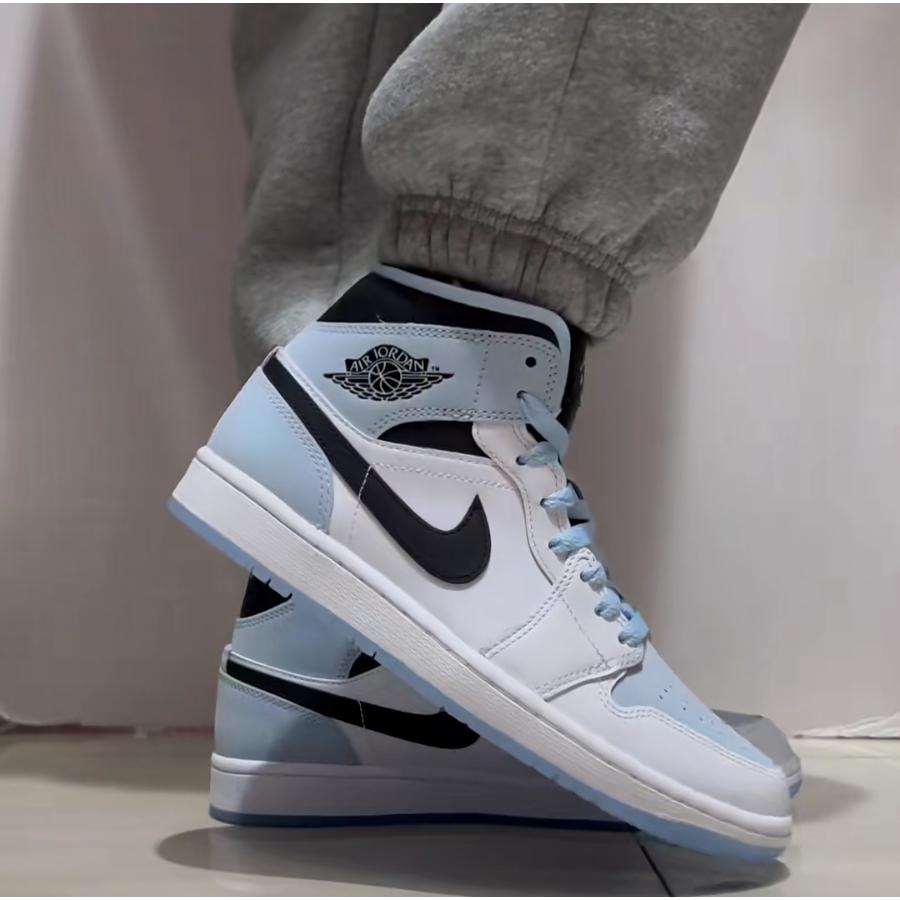 ナイキ エアジョーダン1 ミッド アイスブルーヌバック Nike Air Jordan 1 Mid Ice Blue Nubuck - VICTORIA SNKRS