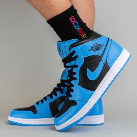 ナイキ エアジョーダン1 ミッド ユニバーシティブルー Nike Air Jordan 1 Mid University Blue - VICTORIA SNKRS